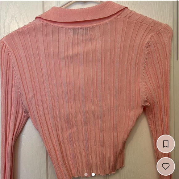 Urban Outfitters/ pink long sleeve/ cropped/ size small - Picture 2 of 2